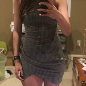 Body con, grey mini dress